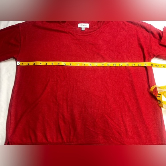 LUCKY BRAND Women’s rust red crew neck lightweight sweater size M - Picture 11 of 12